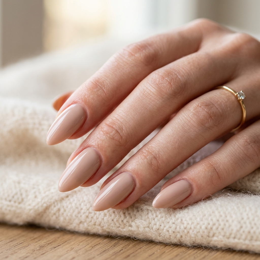 Simple Nails Ideas: 30 Effortless Ways to Elevate Your Everyday Manicure 10 Almond Shape Simple Nails Idea