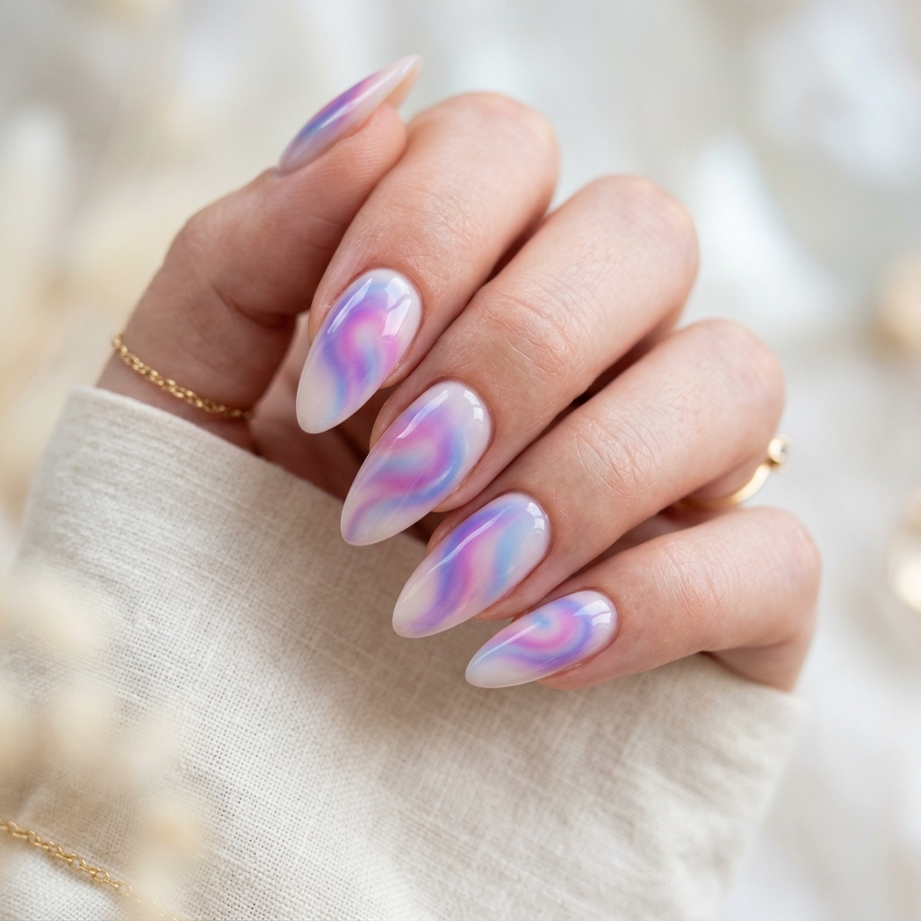 Aura Swirl Nail Ideas
