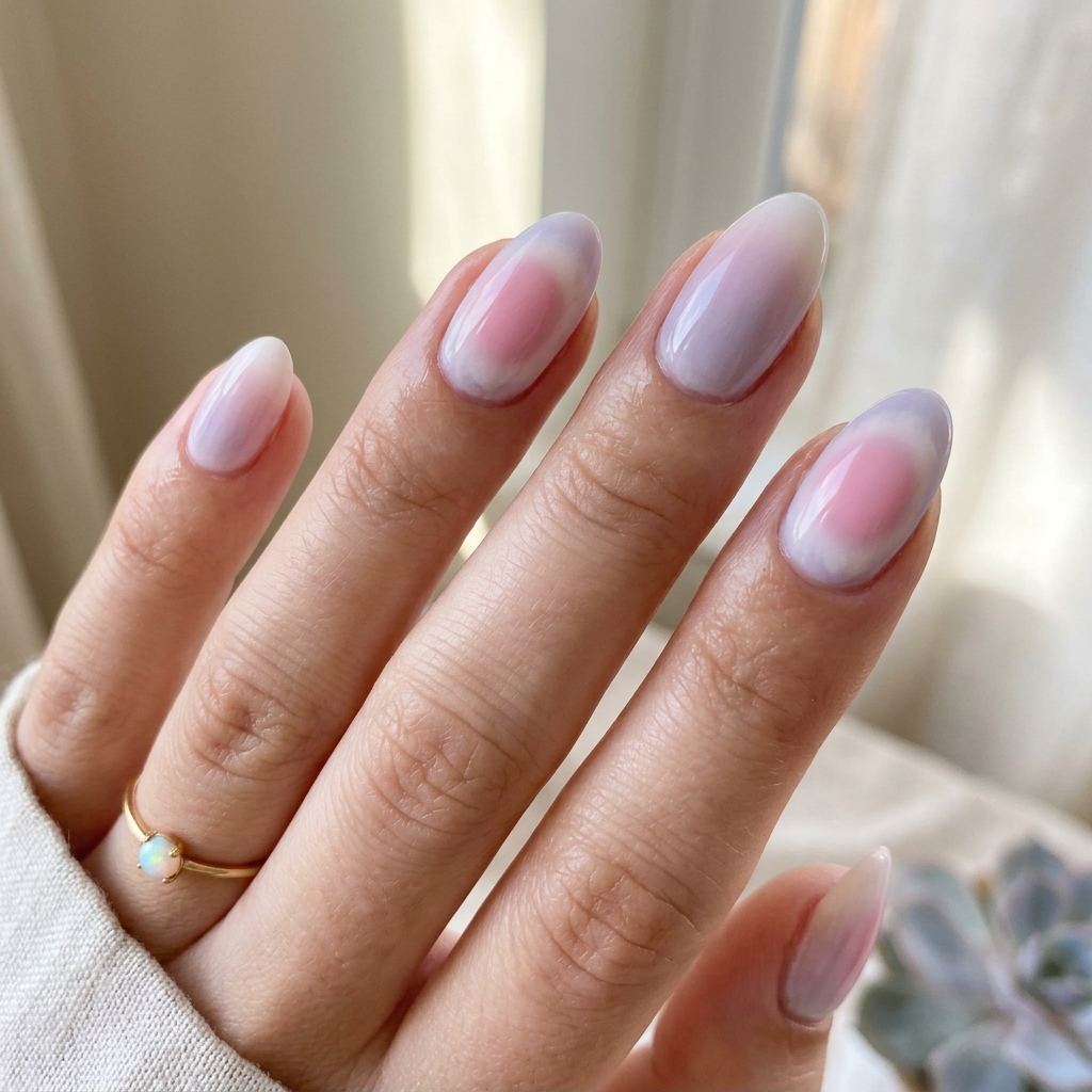 Pastel Pink Aura Nail Ideas