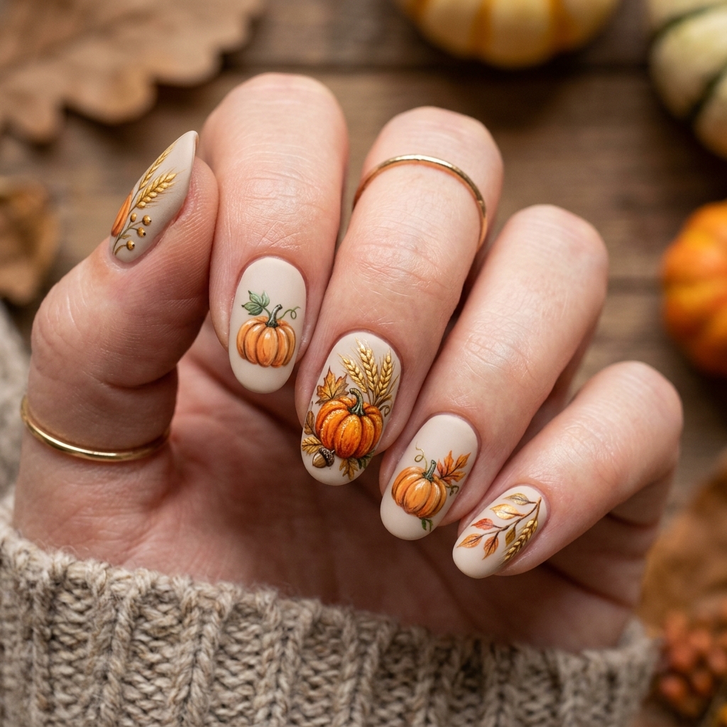 Autumn Harvest Nail Art 202607121858