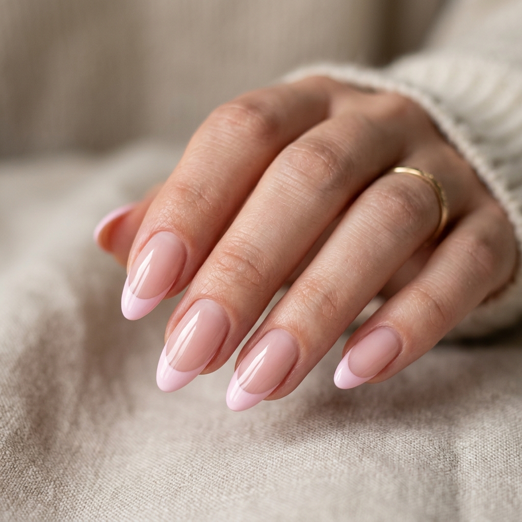 Baby Pink French Tip Nails Ideas