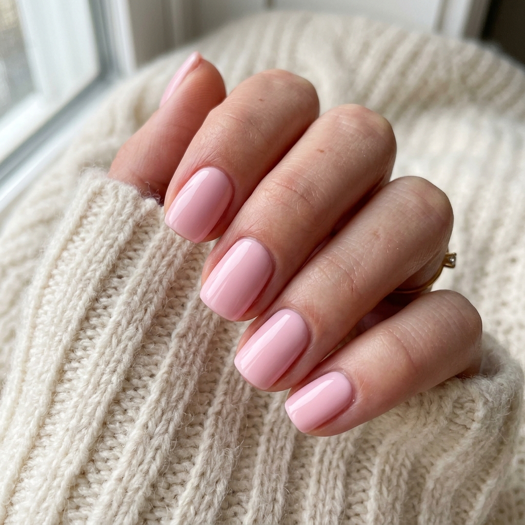 Baby Pink Short Nails Ideas