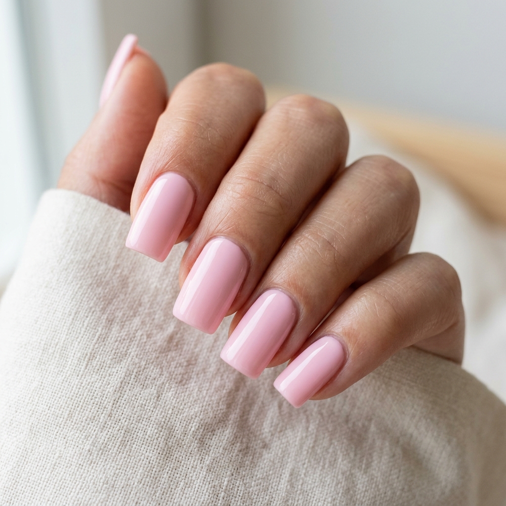 Baby Pink Square Nails Ideas