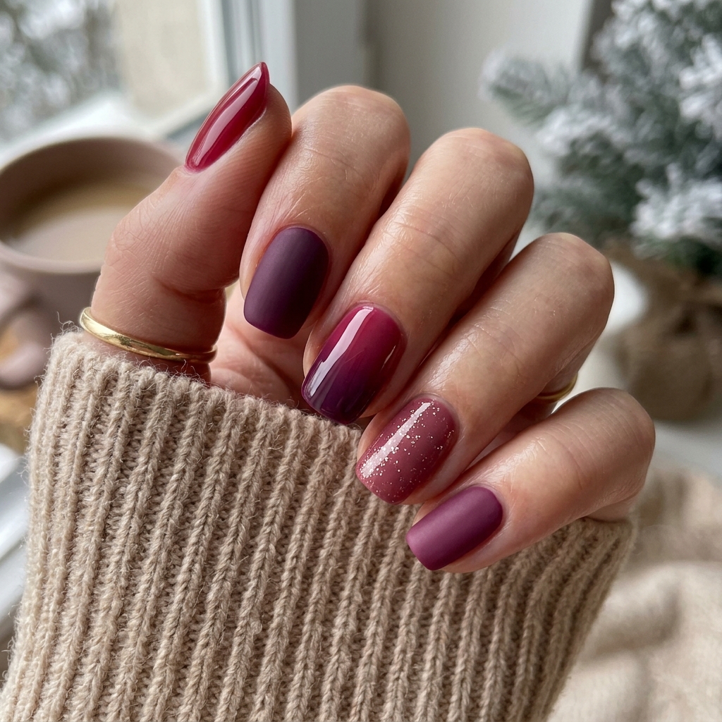 Berry Tone Nail Ideas