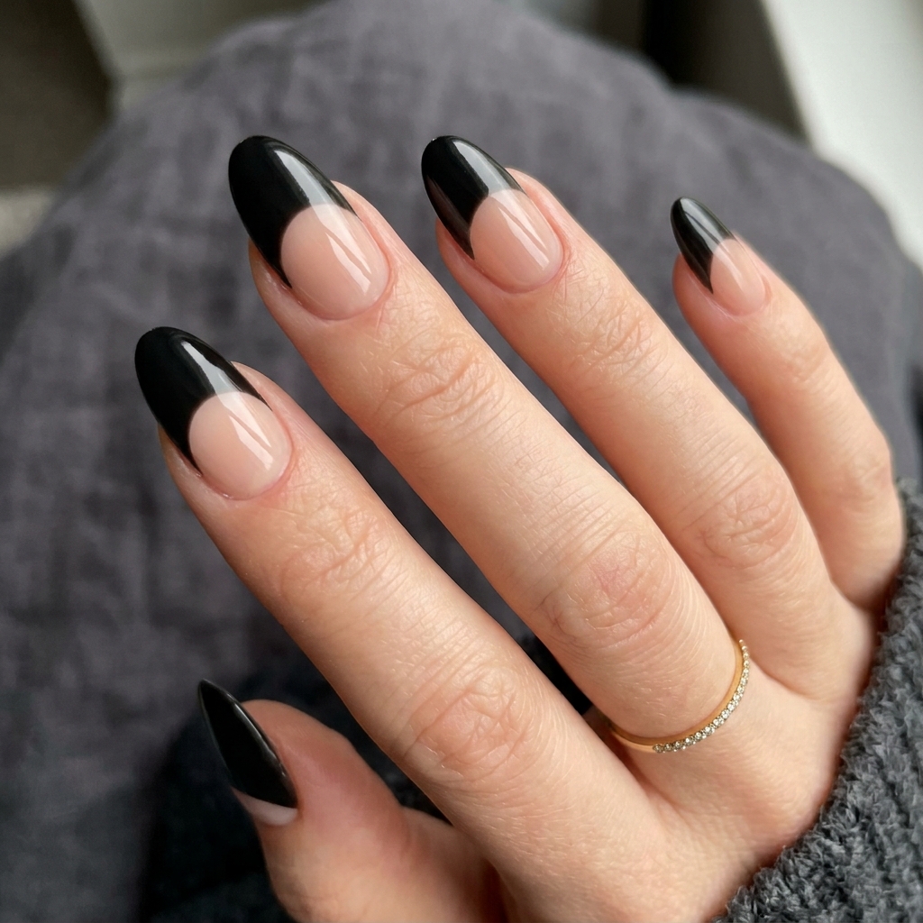 30 Black French Tip Nails 2026: The Coolest Way to Wear French Tips 31 Bold Black French Tip Nails Ideas