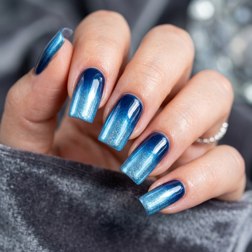 30 Chrome Summer Nails Ideas You'll Want to Try Now 16 Blue Chrome Summer Nails Ideas