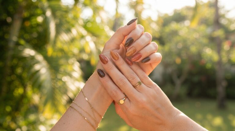 Brown Summer Nails