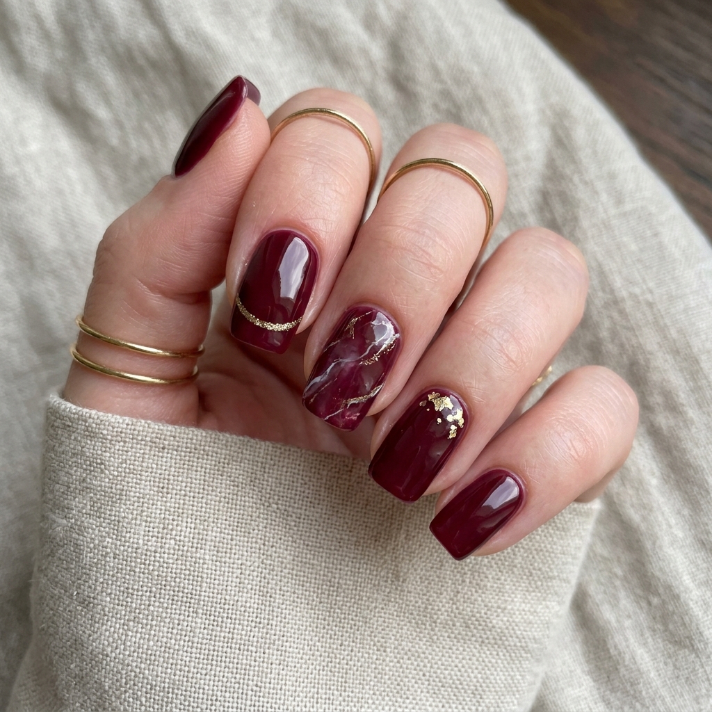 Burgundy Nail Ideas