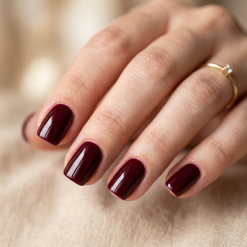 30 Valentines Nails Ideas to Fall in Love With 7 Deep Burgundy Nail Ideas