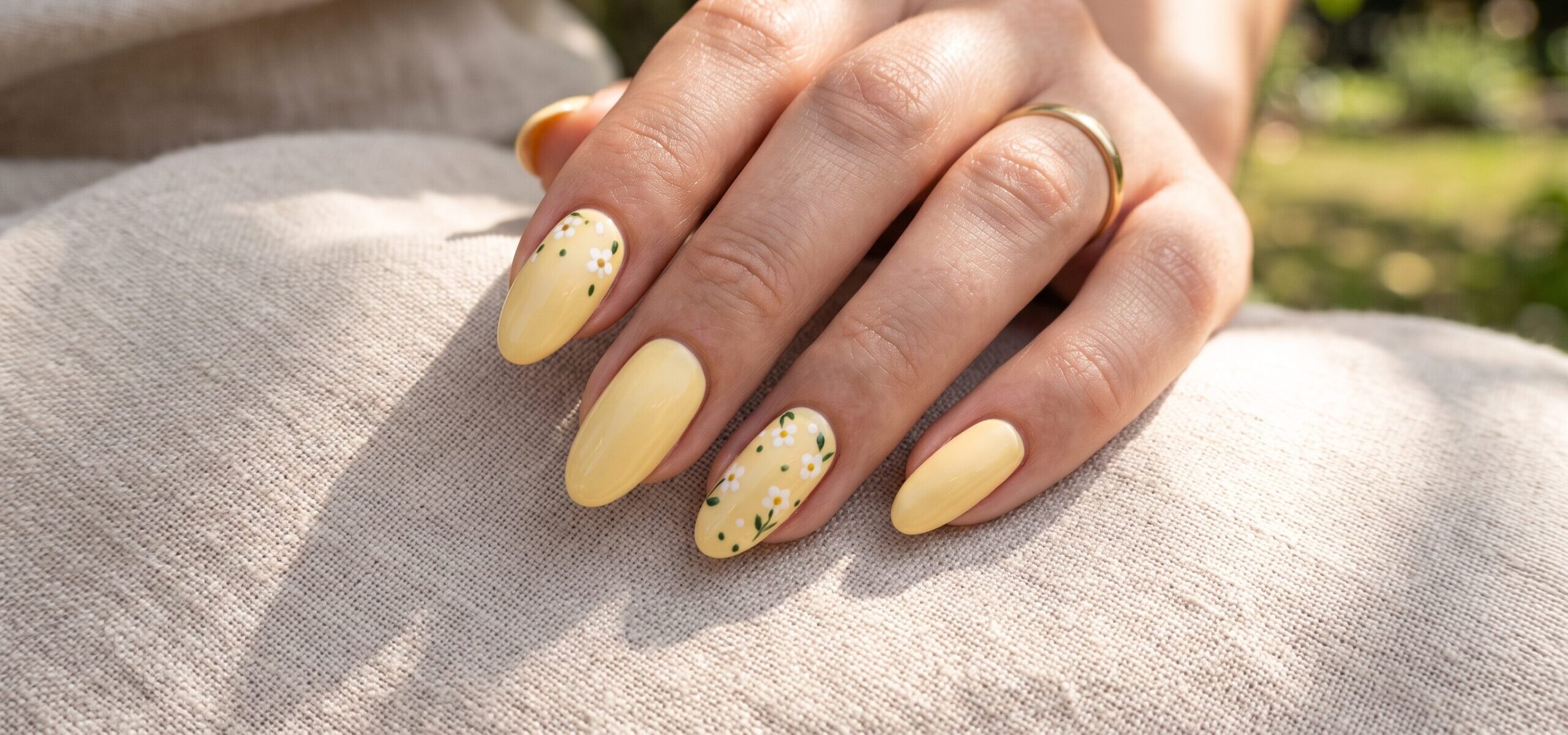butter yellow nails