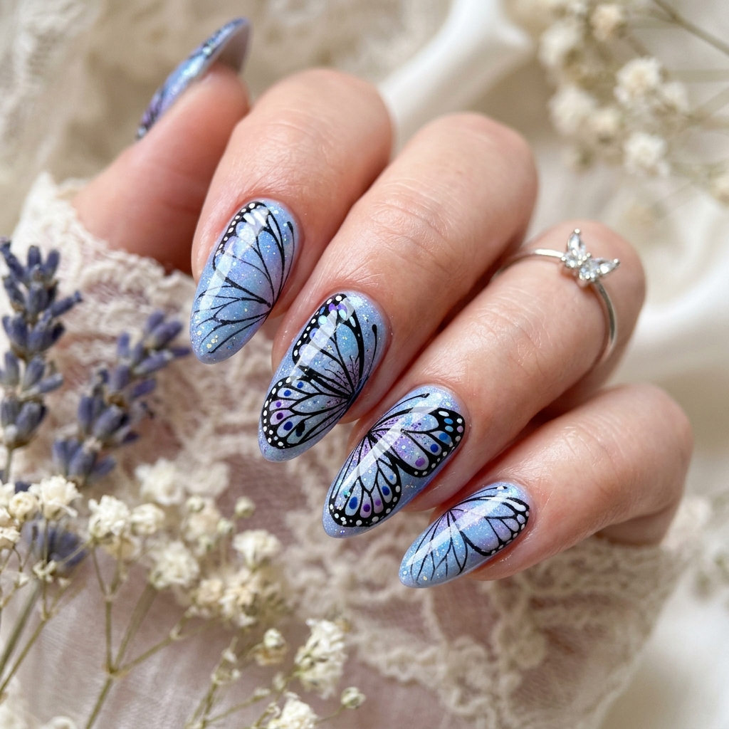 Butterfly Wing June Nails 2026 Ideas
