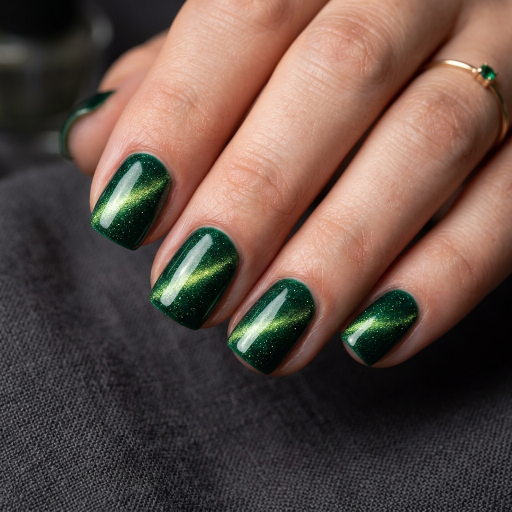 Cat Eye Short Gel Nails Ideas