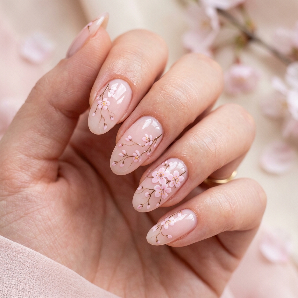 Cherry Blossom Nail Ideas