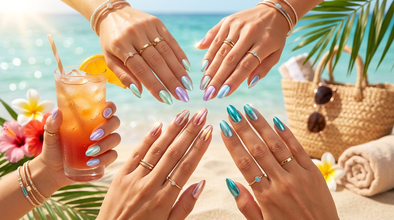 Chrome Summer Nails