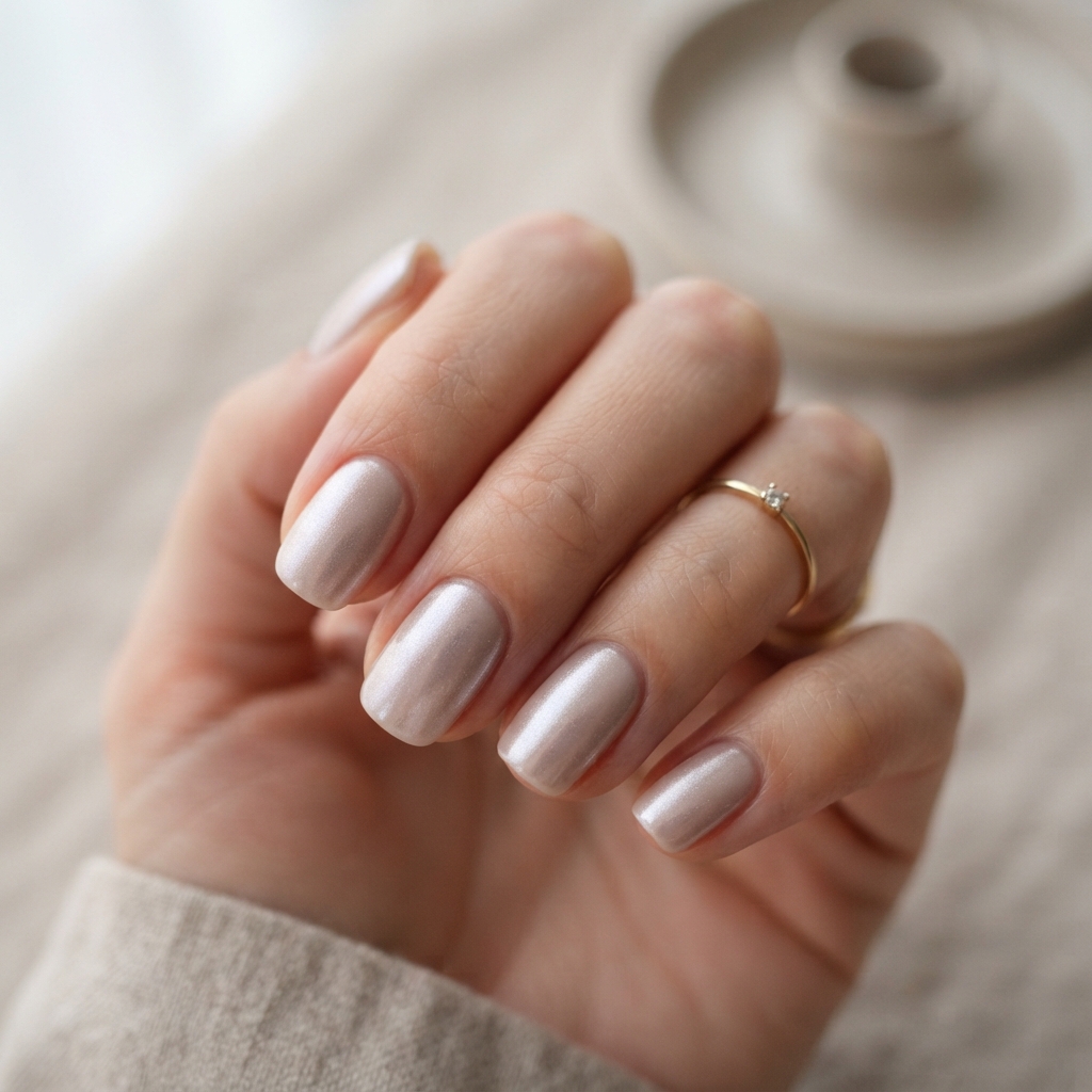 30 Simple Prom Nails Ideas for an Effortlessly Elegant Look 14 Silver Shimmer Nail Ideas