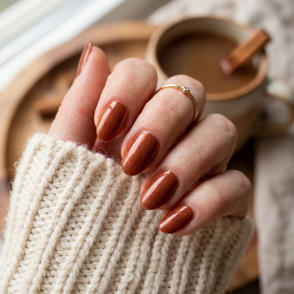 30 November Nails Inspo: Thanksgiving Ready Manicures You'll Love 12 Cinnamon Spice Nails Ideas