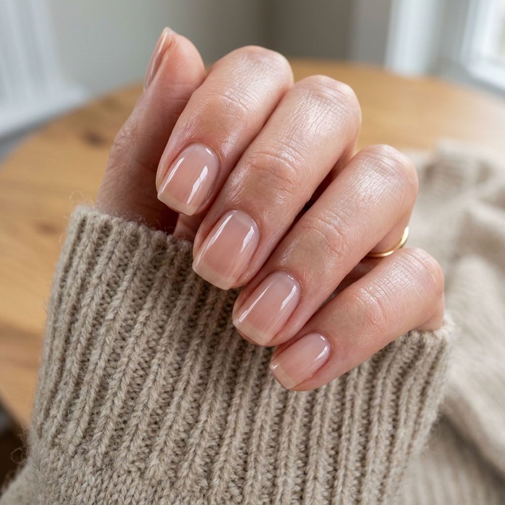 January Nails Ideas: 30 Fresh and Frosty Ways to Start the Year 29 Clean Girl January Nails Idea