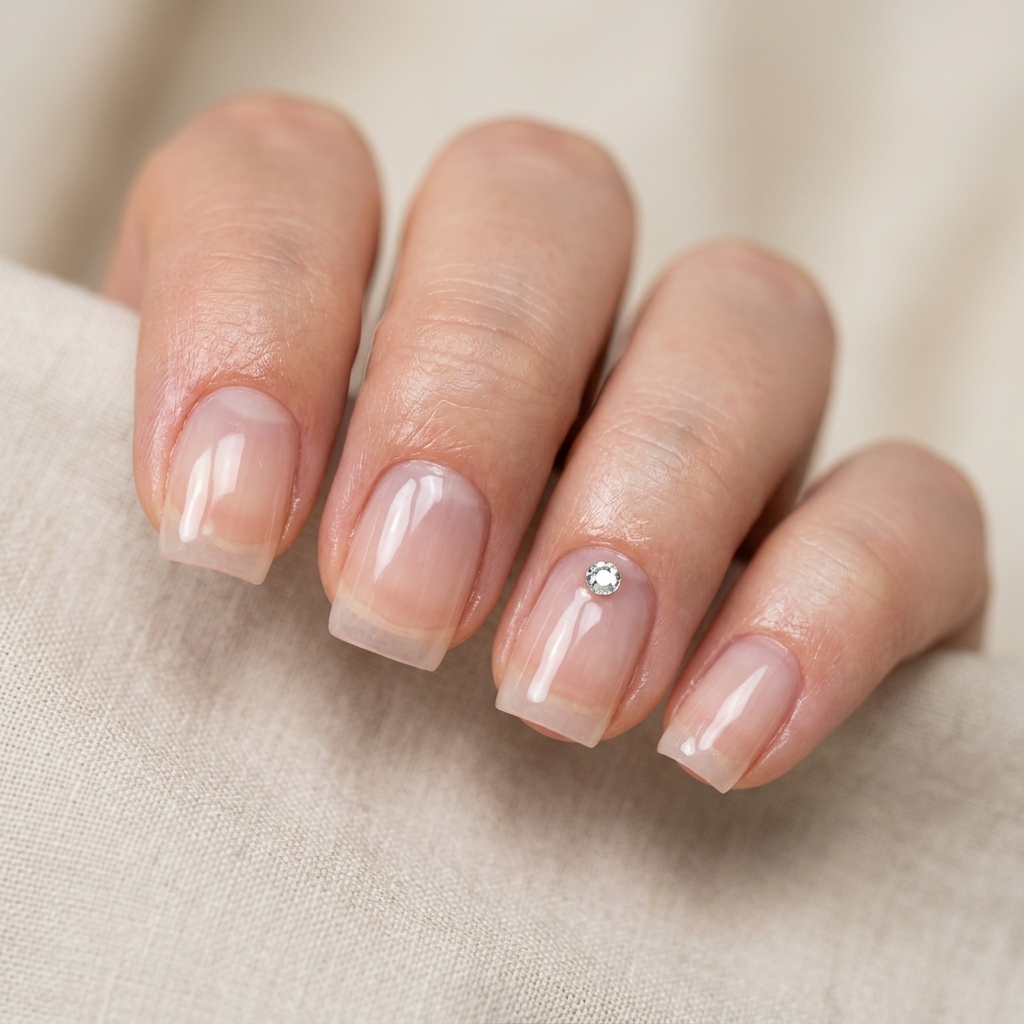 Simple Acrylic Nails Ideas: 30 Creative Looks You'll Love 31 Clear Base Simple Acrylic Nails Ideas