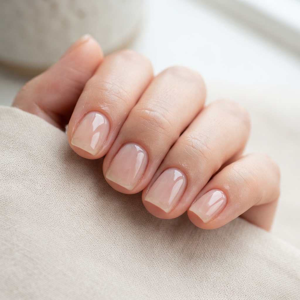 30 Plain Summer Nails Ideas You'll Want to Pin Now 9 Glossy Clear Plain Summer Nails Ideas