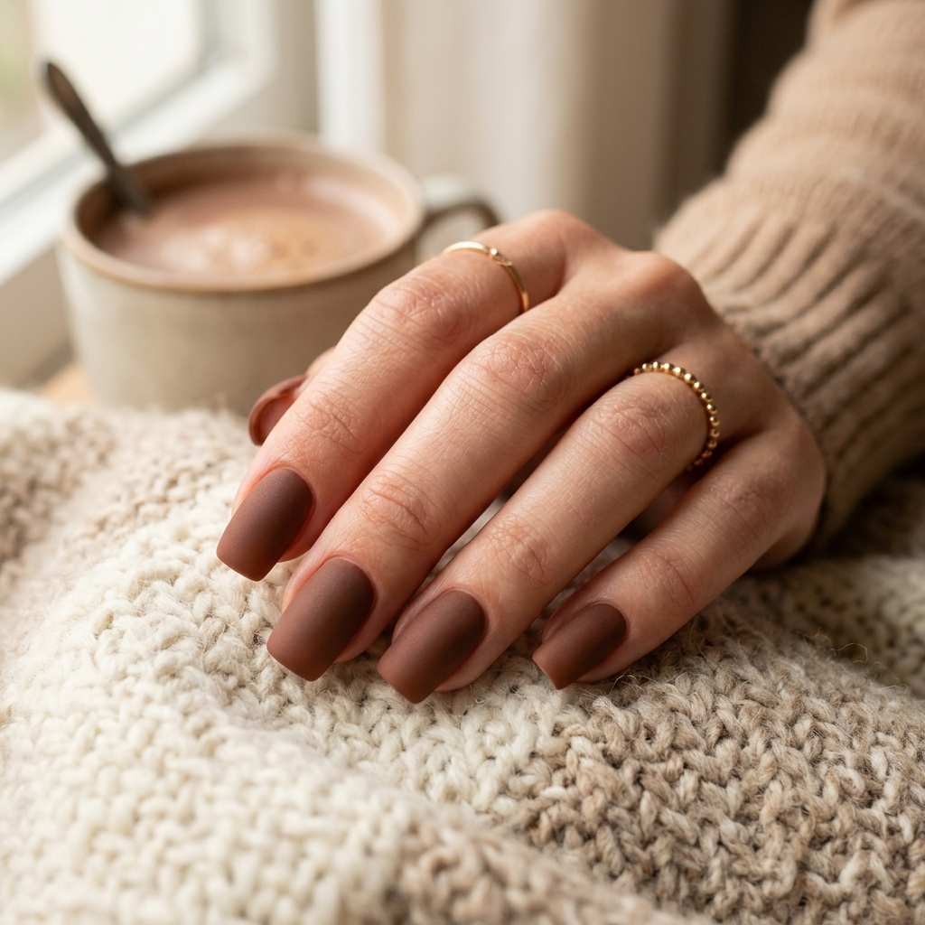 30 Brown Summer Nails Ideas You'll Want to Save 24 Warm Cocoa Nails Idea