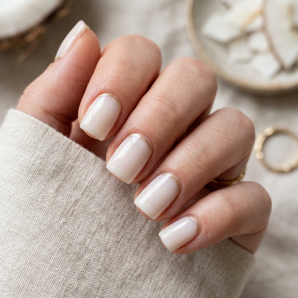 30 Spring Break Nails Ideas to Inspire Your Next Manicure 5 Coconut Cream Nail Idea