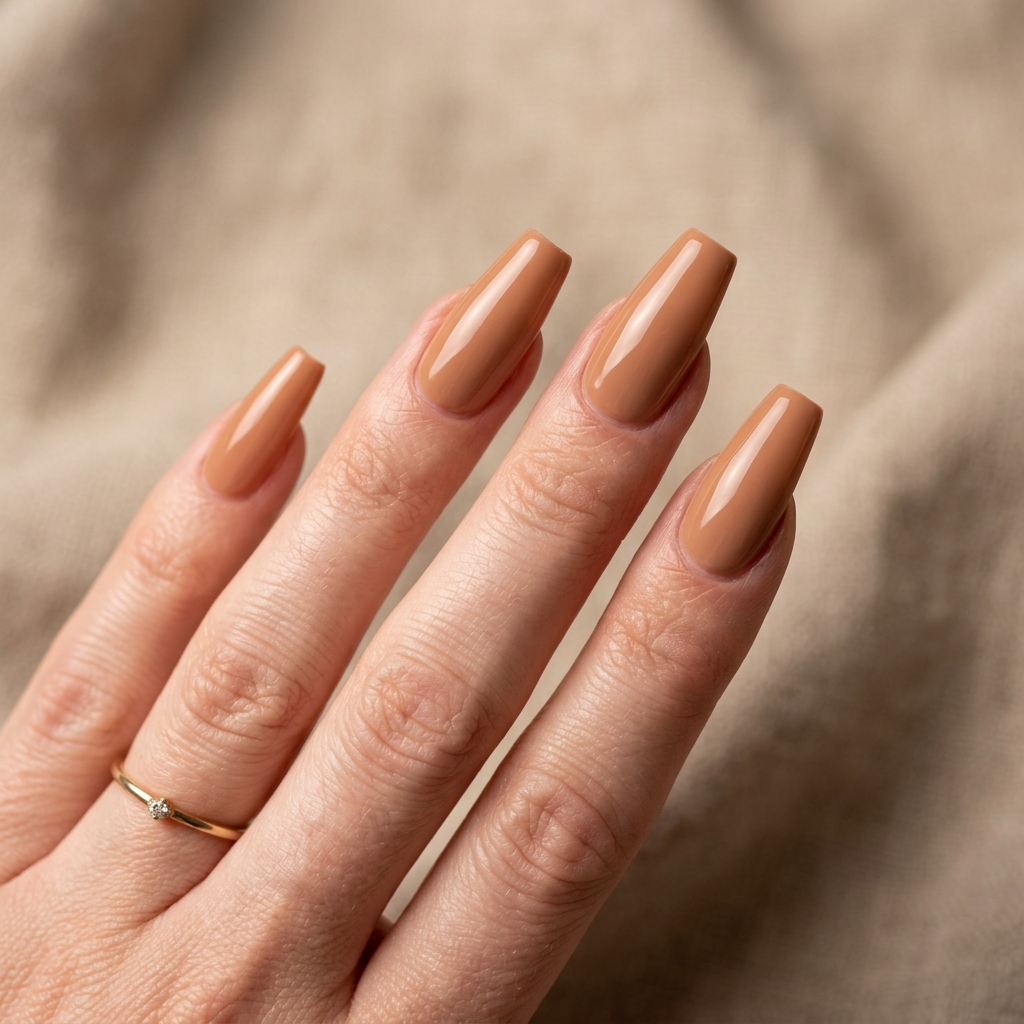 Simple Acrylic Nails Ideas: 30 Creative Looks You'll Love 7 Coffin Shape Simple Acrylic Nails Ideas