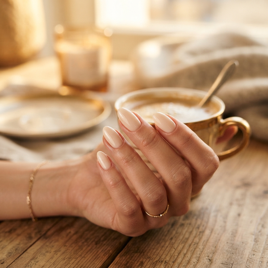 30 Winter Gel Nails Ideas You'll Want to Save 31 Cozy Cream Gel Nails Idea