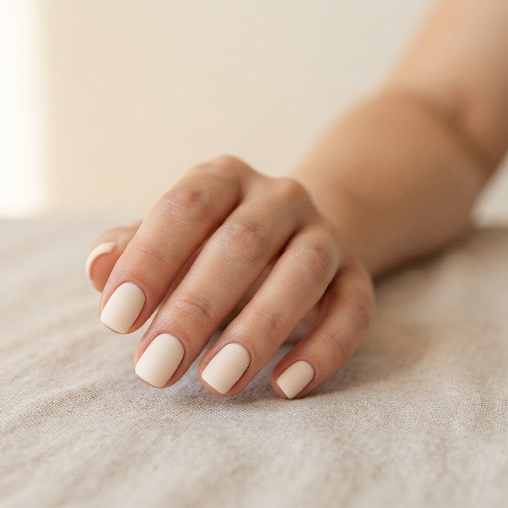 30 Plain Summer Nails Ideas You'll Want to Pin Now 11 Cream Plain Summer Nails Ideas
