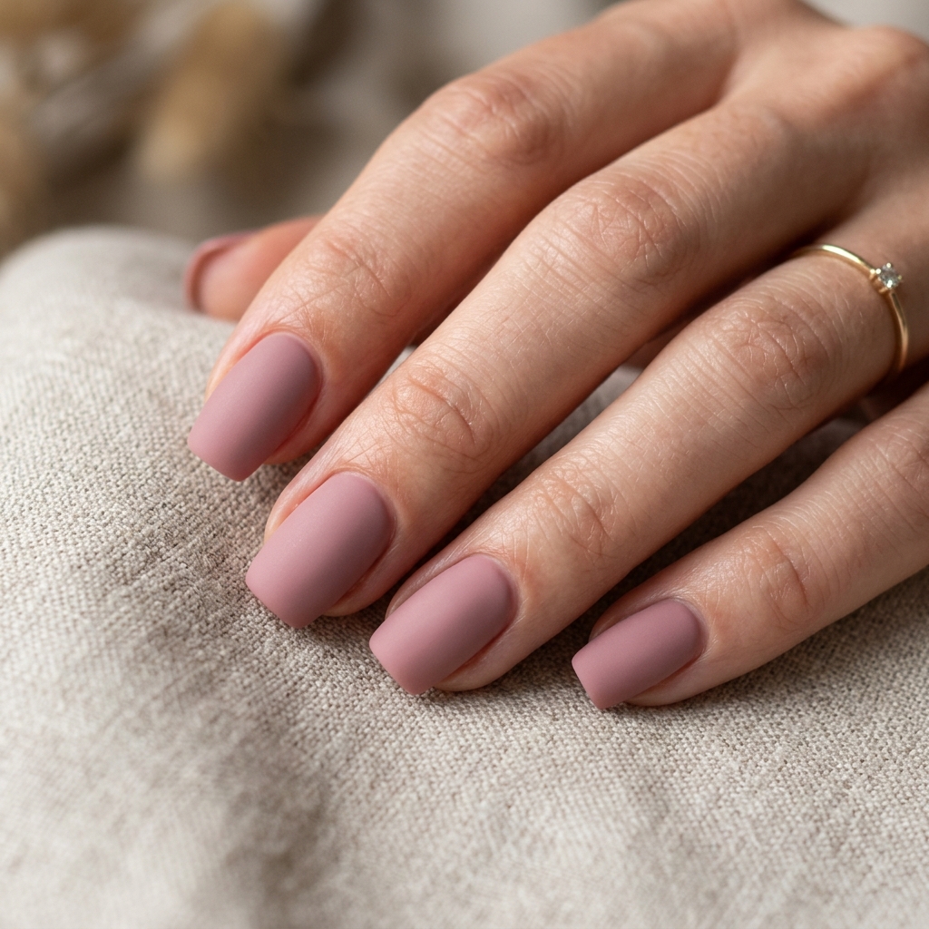 Dusty Rose Nails matte polish 202607121859