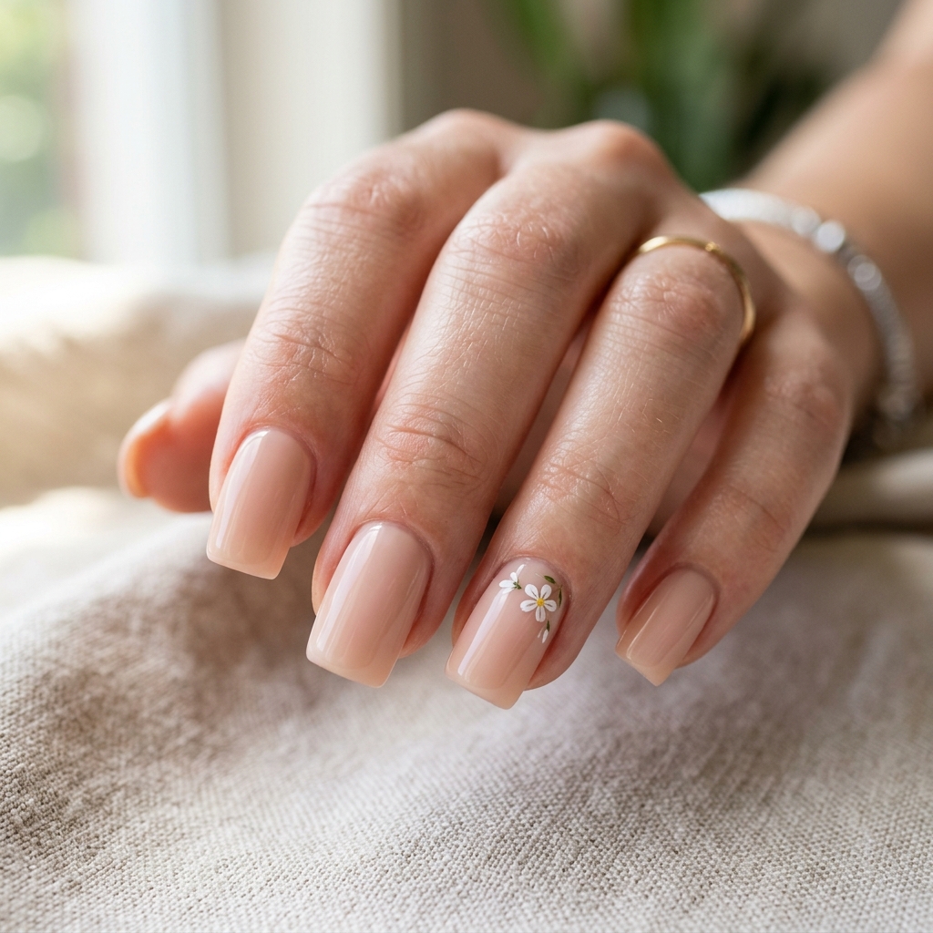 Simple Acrylic Nails Ideas: 30 Creative Looks You'll Love 19 Simple Floral Acrylic Nails Ideas