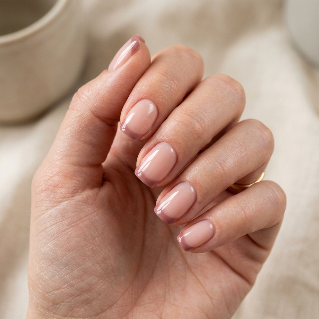 French Tip Short Gel Nails Ideas