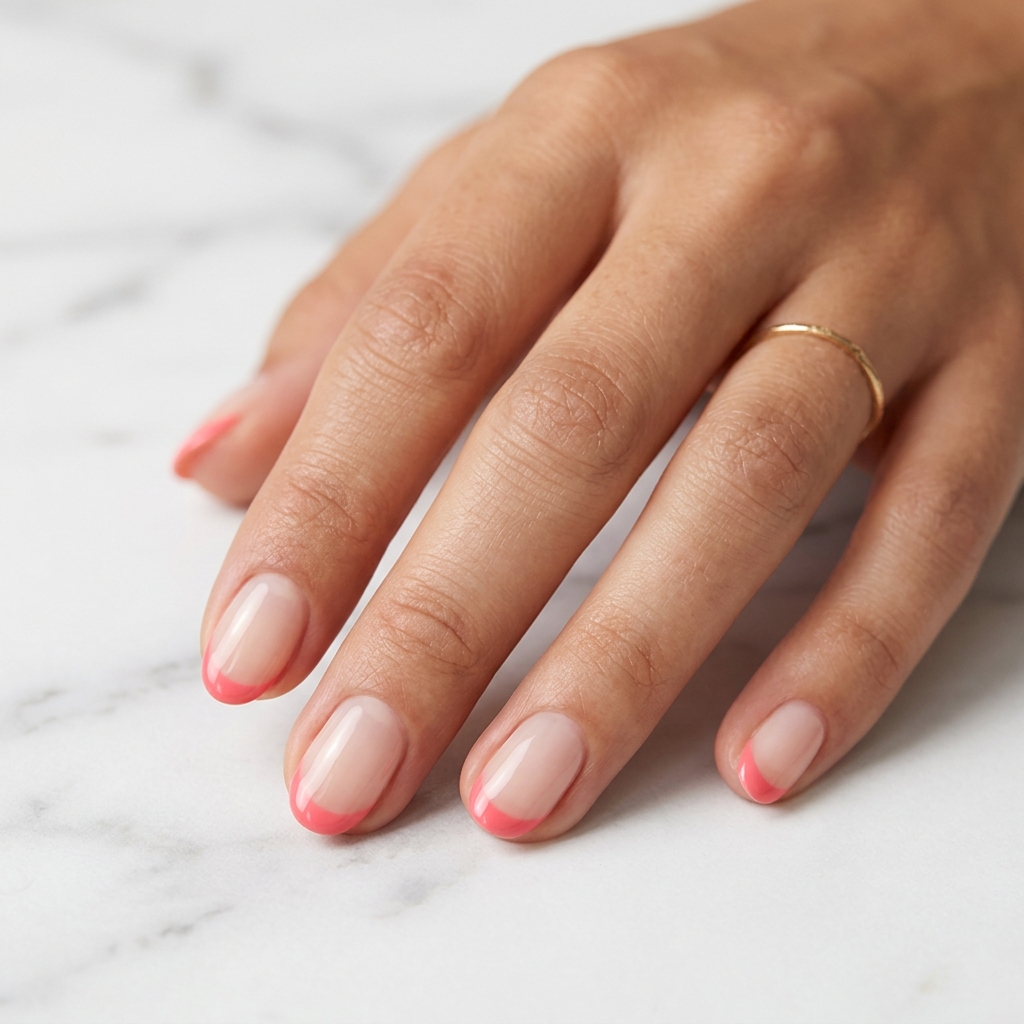 Simple French Tip Summer Nail Ideas