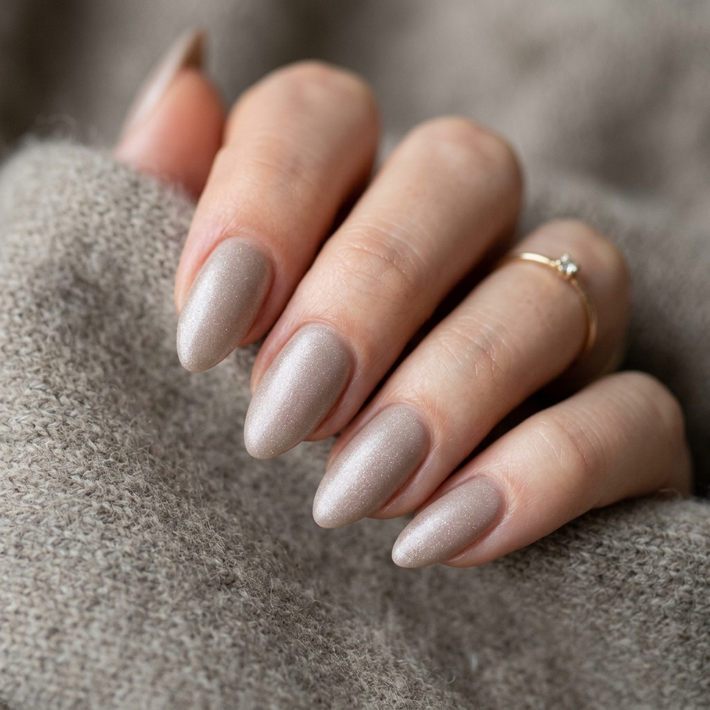 Frost kissed neutral nails 202607121859
