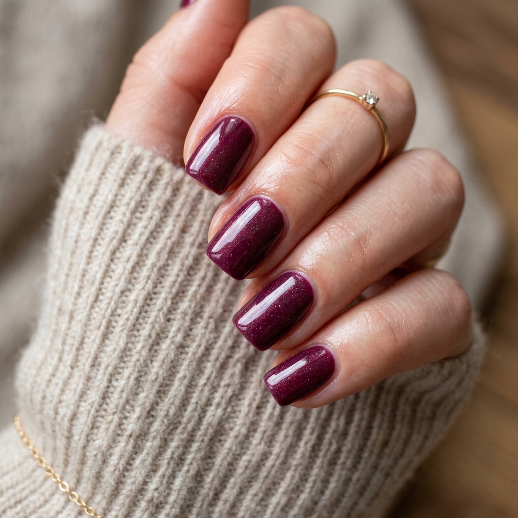 30 November Nails Inspo: Thanksgiving Ready Manicures You'll Love 30 Frosted Berry November Nails Ideas