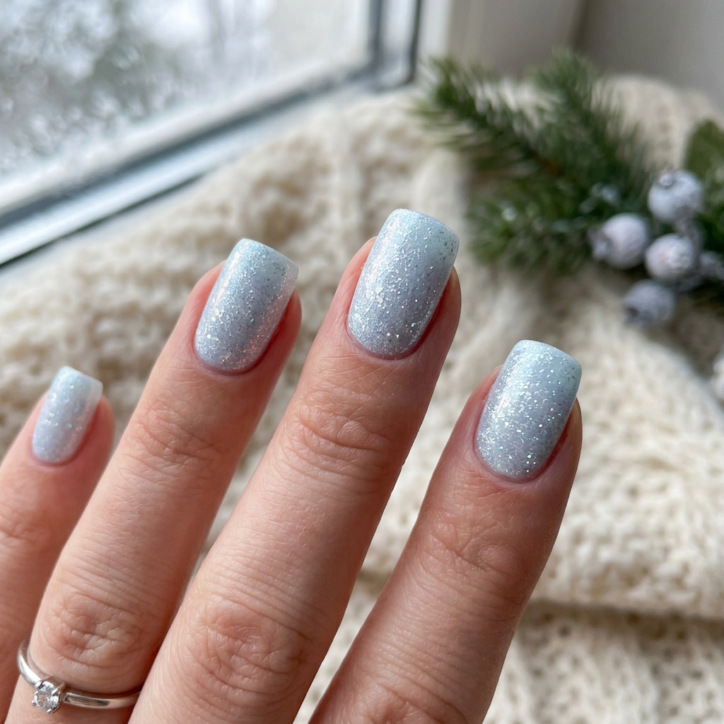 January Nails Ideas: 30 Fresh and Frosty Ways to Start the Year 6 Frosted January Nails Idea