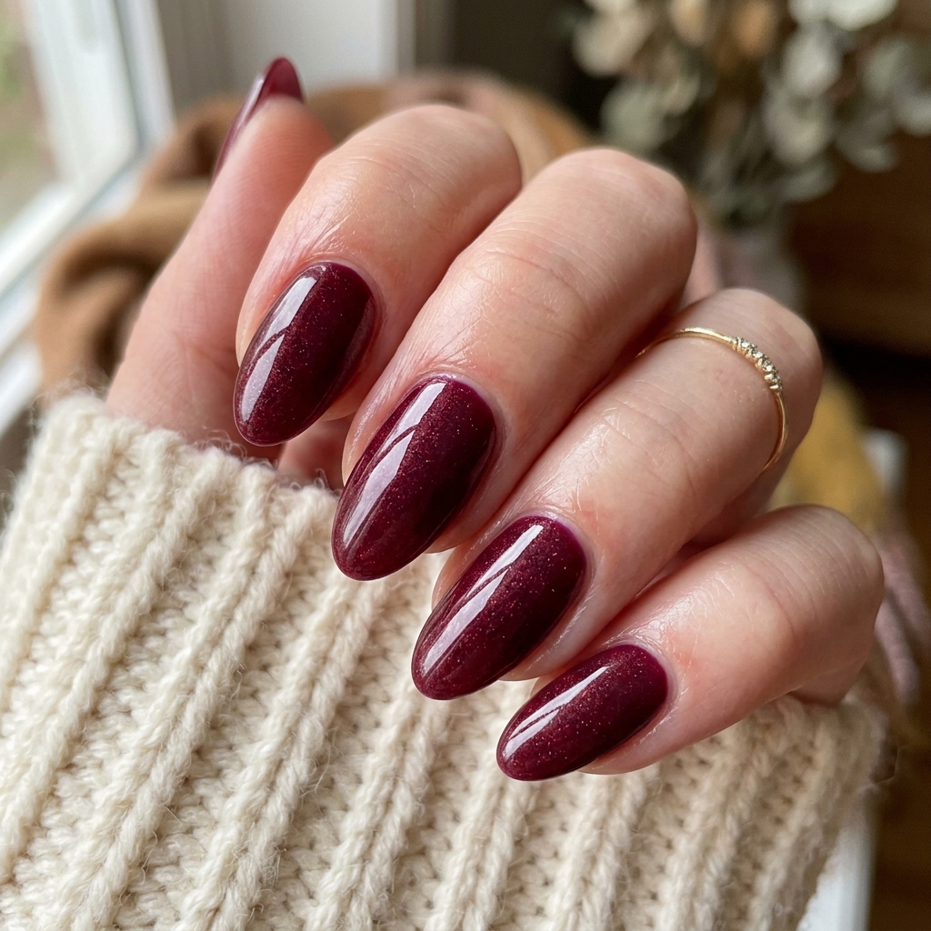 Frosted cranberry nails glazed s… 202607121856