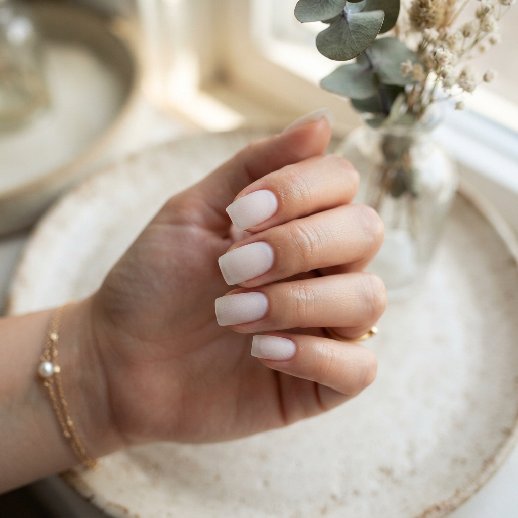 30 Winter Wonderland Nails Ideas You'll Want to Save 23 Frosted Glass Nail Ideas