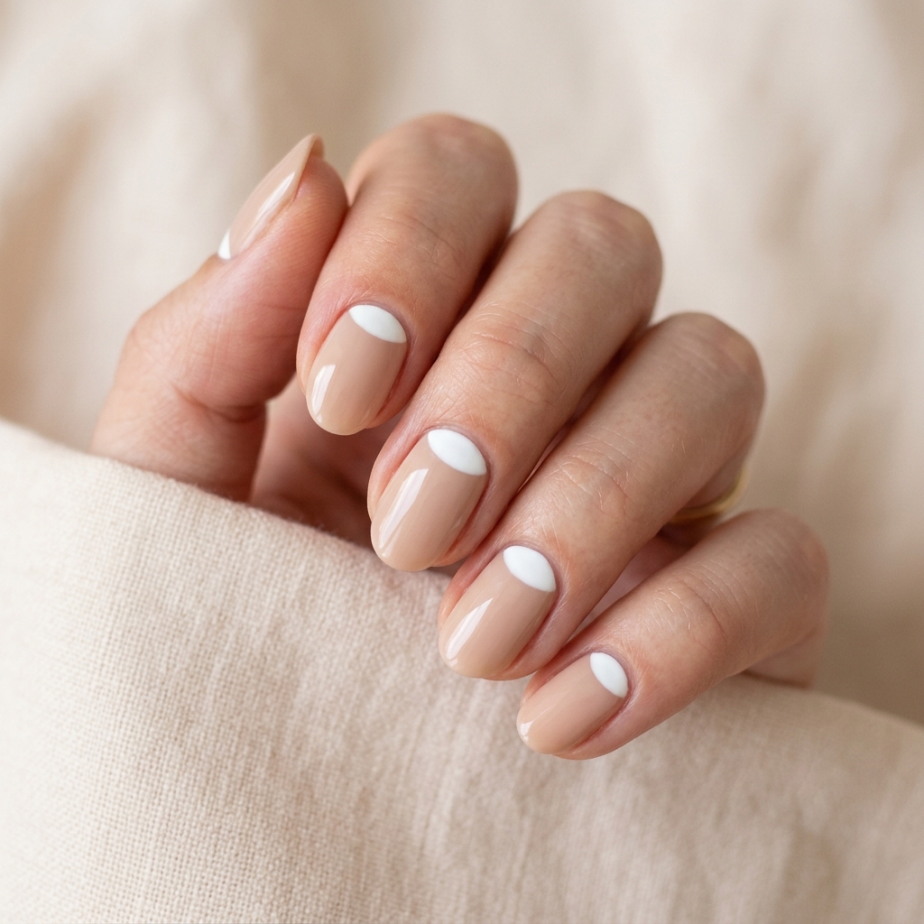 Simple Half Moon Nails Ideas