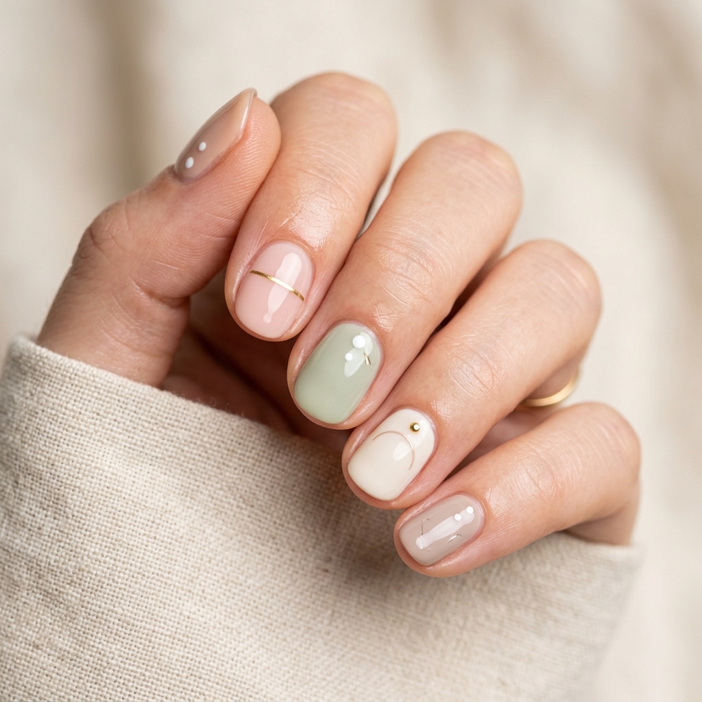 30 Simple Nail Art Ideas to Spark Your Creativity 2 Minimalist Nail Art Ideas