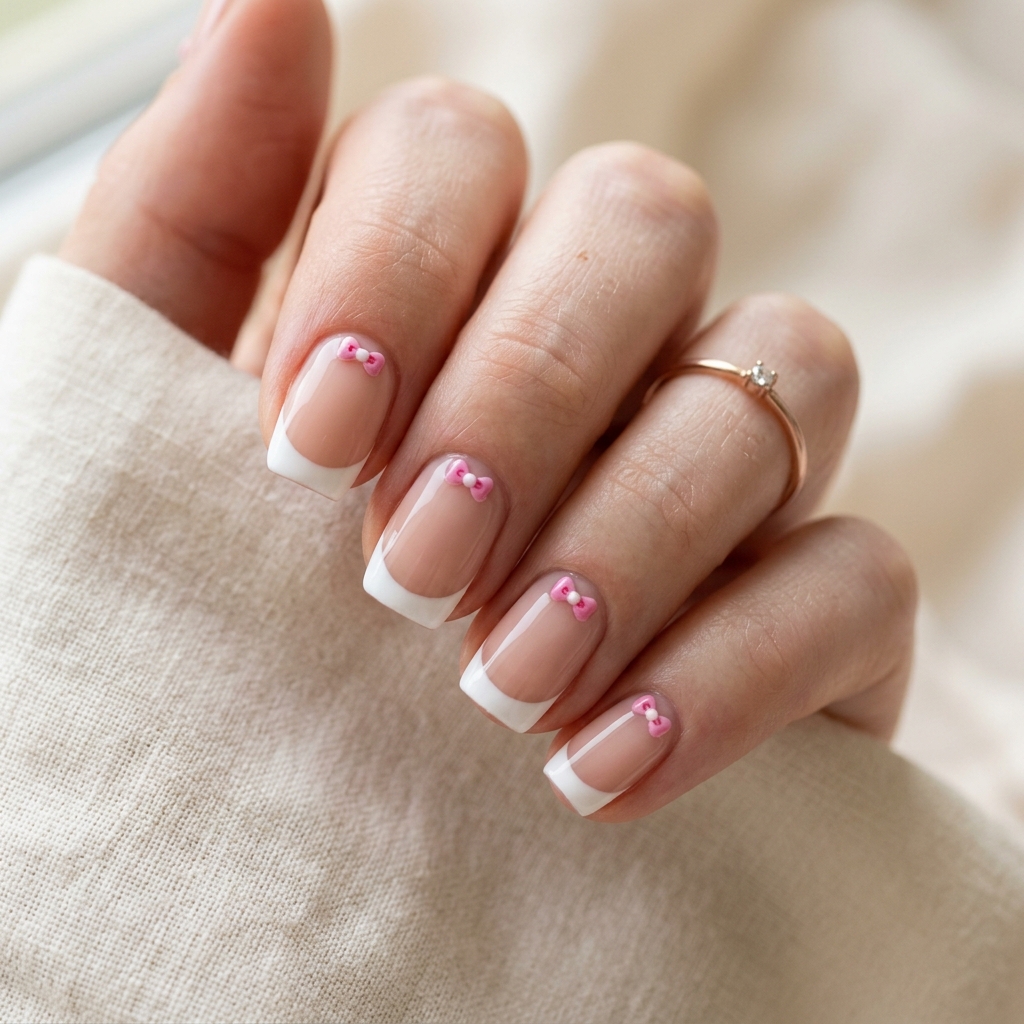 30 Hello Kitty Nails Ideas for Adorable Nail Designs 3 Hello Kitty French Tip Ideas