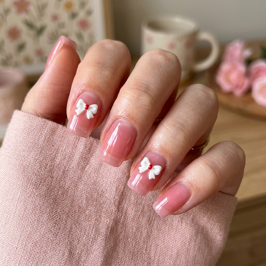 30 Hello Kitty Nails Ideas to Spark Your Next Manicure 29 Hello Kitty Jelly Nails Idea