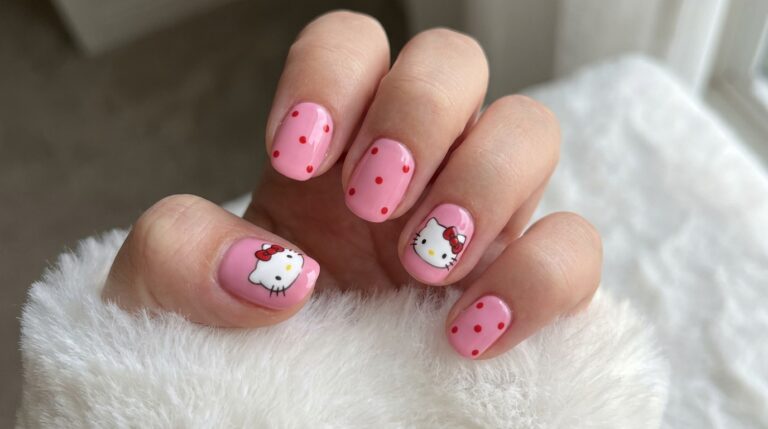 Hello Kitty Nails