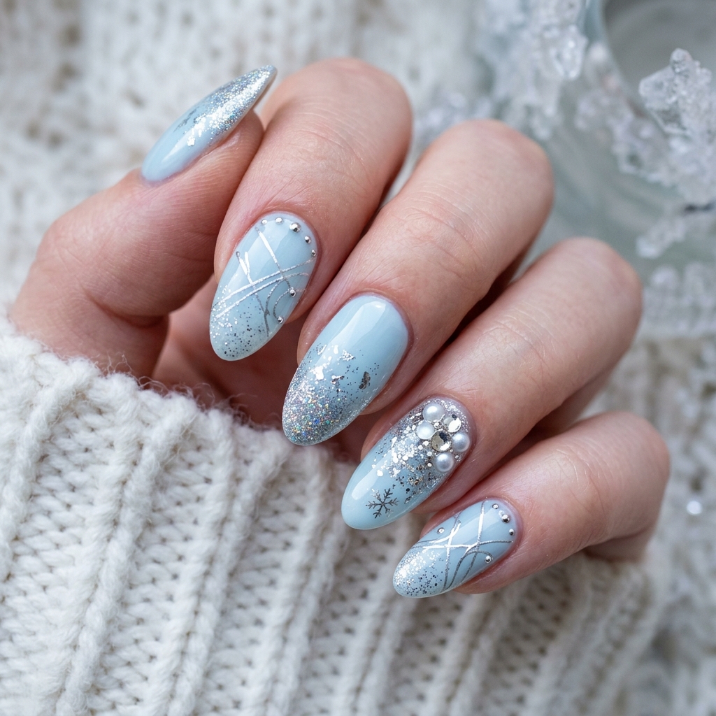 Light Blue Nails 30: Shades, Designs & Inspo for Every Style 10 Icy Blue Nail Art Ideas