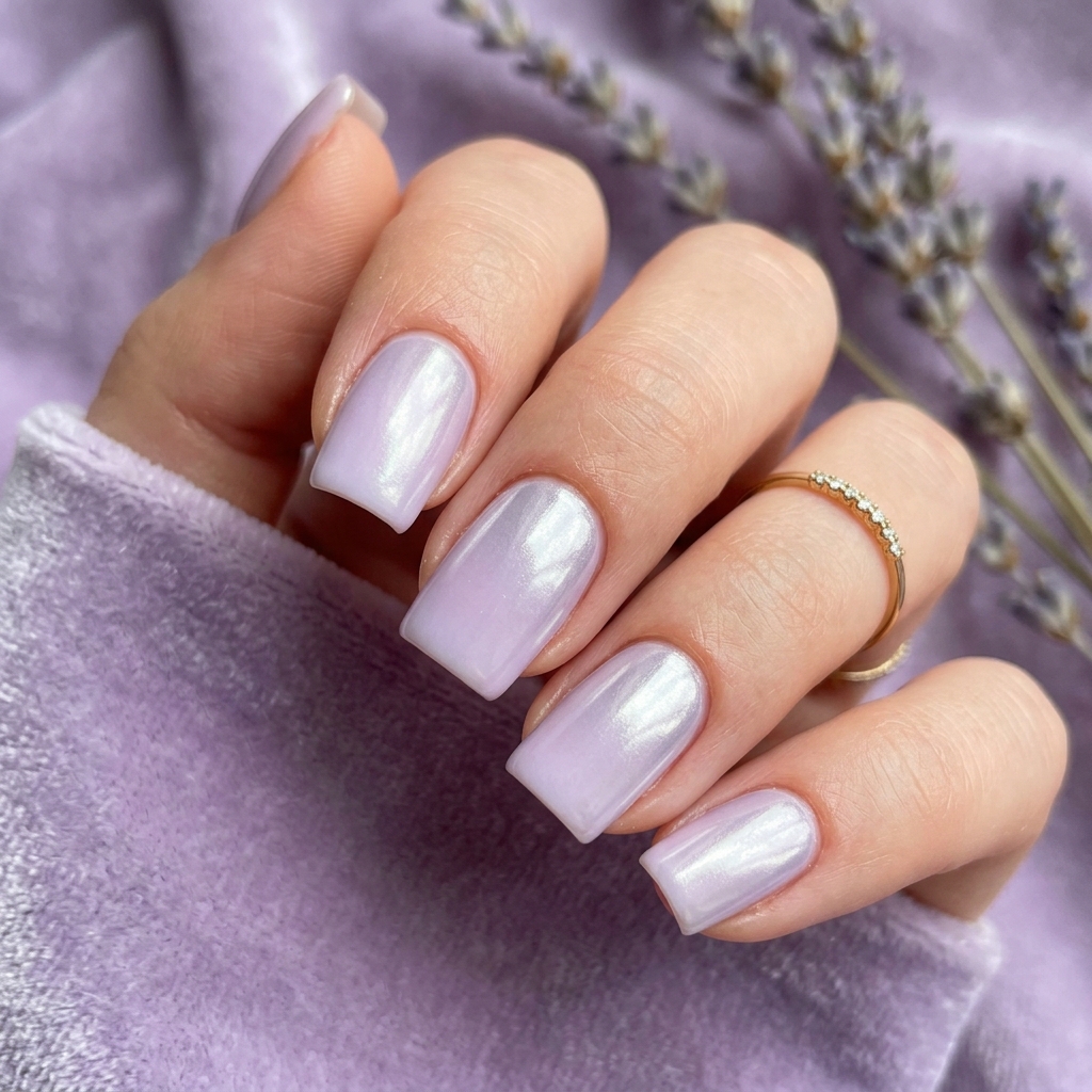 30 Chrome Ombre Nails Ideas for a Shine That Never Quits 19 Lavender Chrome Fade Ideas