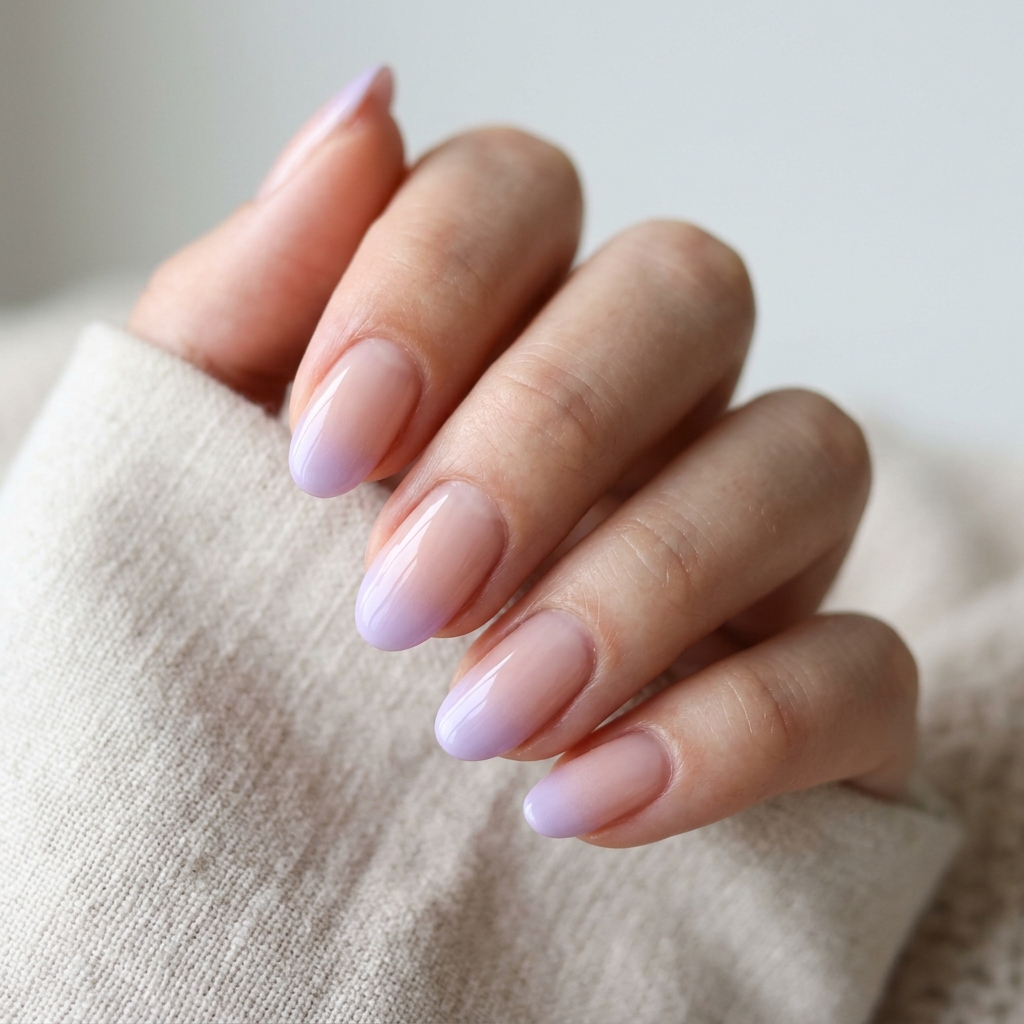 Lavender Gradient Tip Ideas