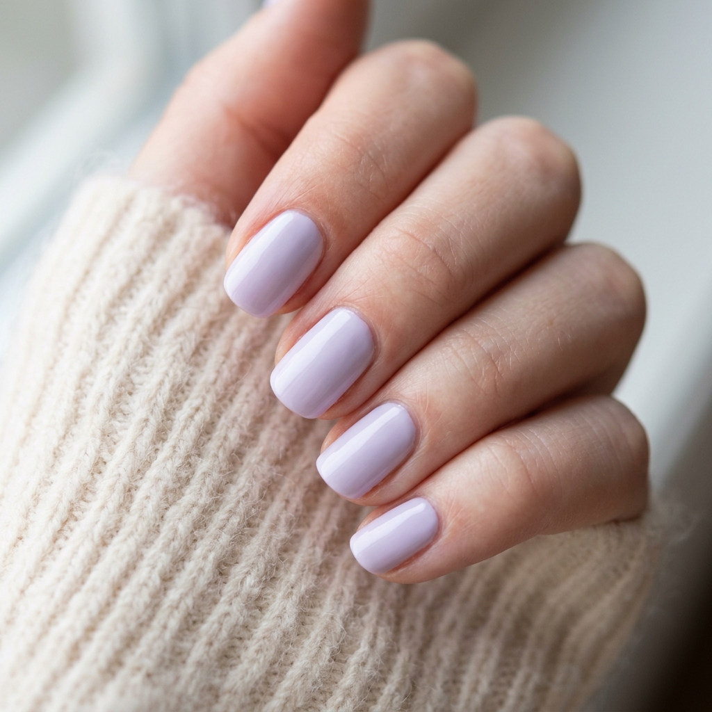 30 Simple Prom Nails Ideas for an Effortlessly Elegant Look 19 Soft Lavender Nail Ideas