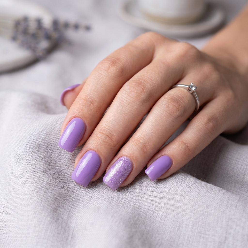 30 April Nails Ideas to Brighten Up Your Spring Look 13 Lavender April Nails Idea