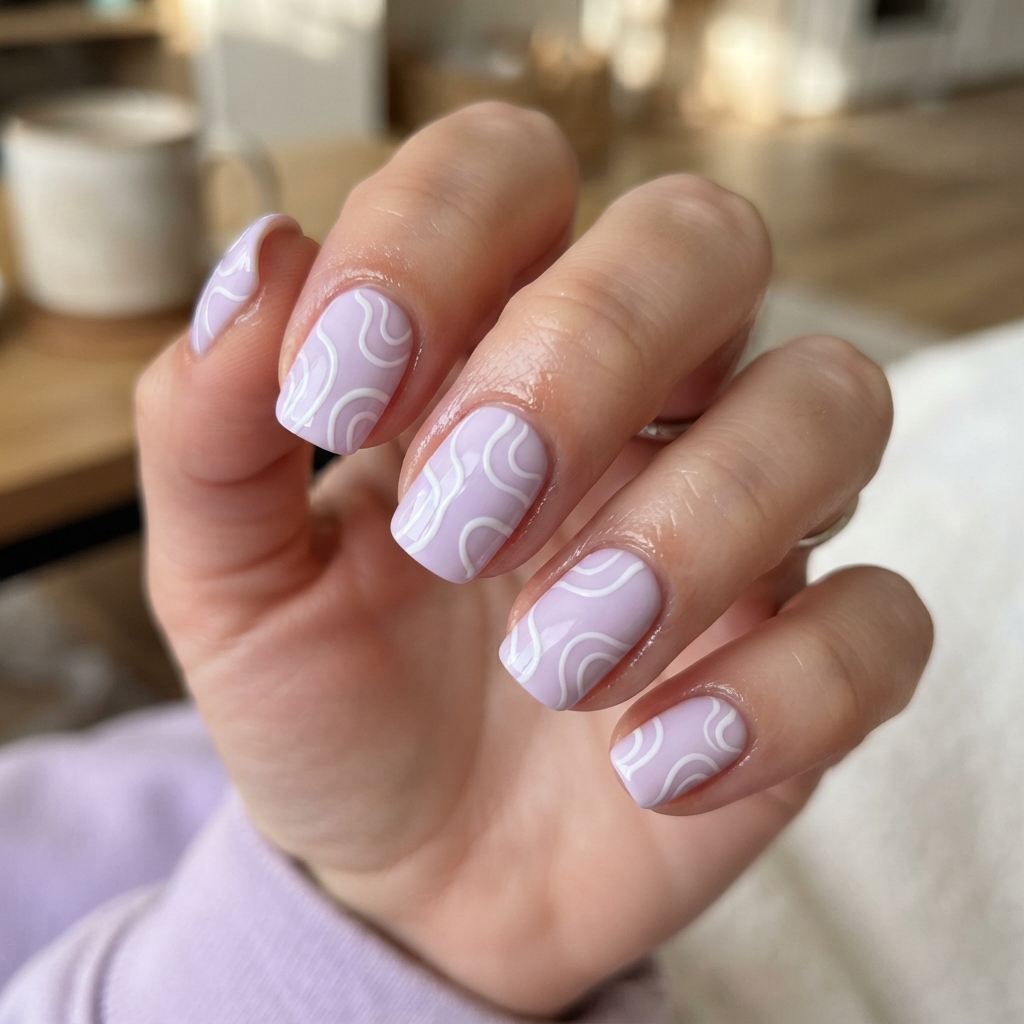 30 Simple Nail Art Ideas to Spark Your Creativity 21 Swirl Design Nail Art Ideas