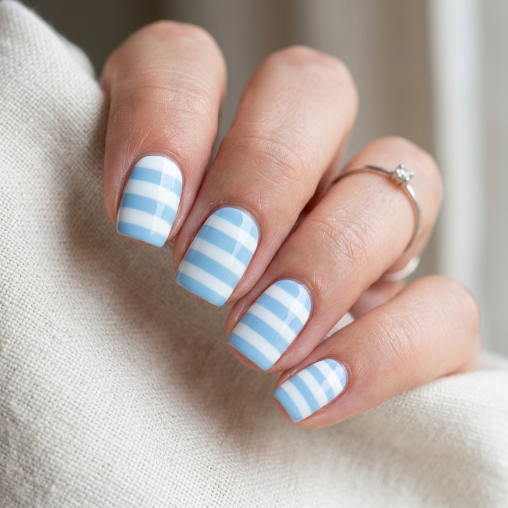 Light Blue Nails 30: Shades, Designs & Inspo for Every Style 26 White and Light Blue Nails Ideas