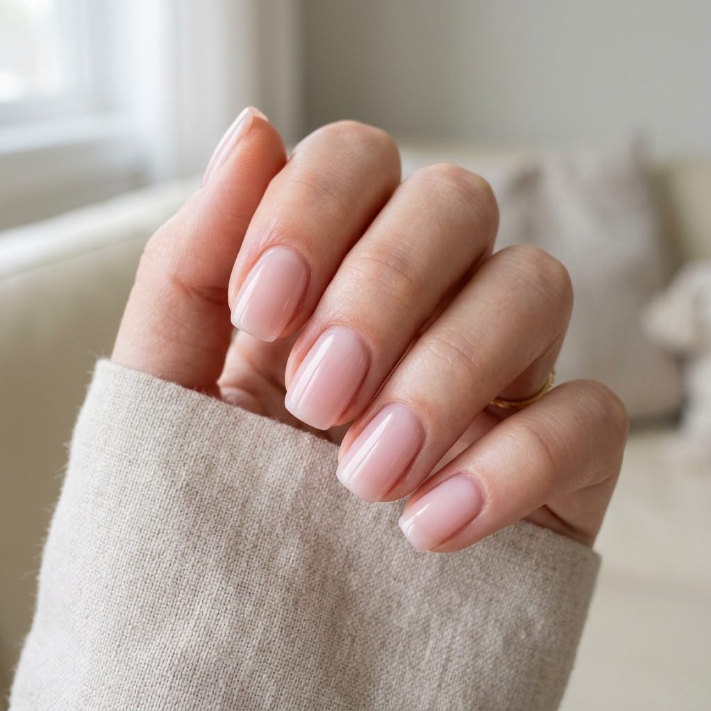 Milky Light Pink Nails Ideas